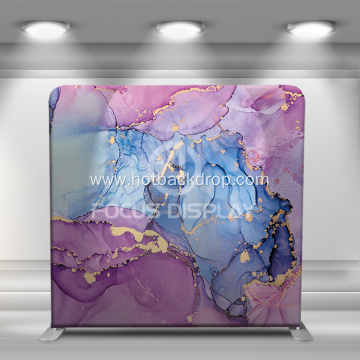 Purple marble portable backdrop tension stand